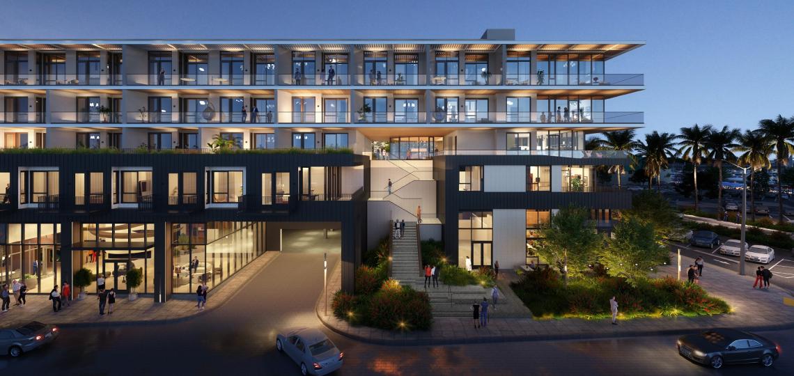 Fresh renderings for Onni Marina Shores at 6500 Pacific Coast Highway